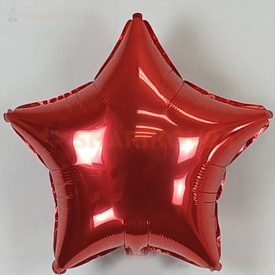 Шар (18''/46 см) Звезда, Красный